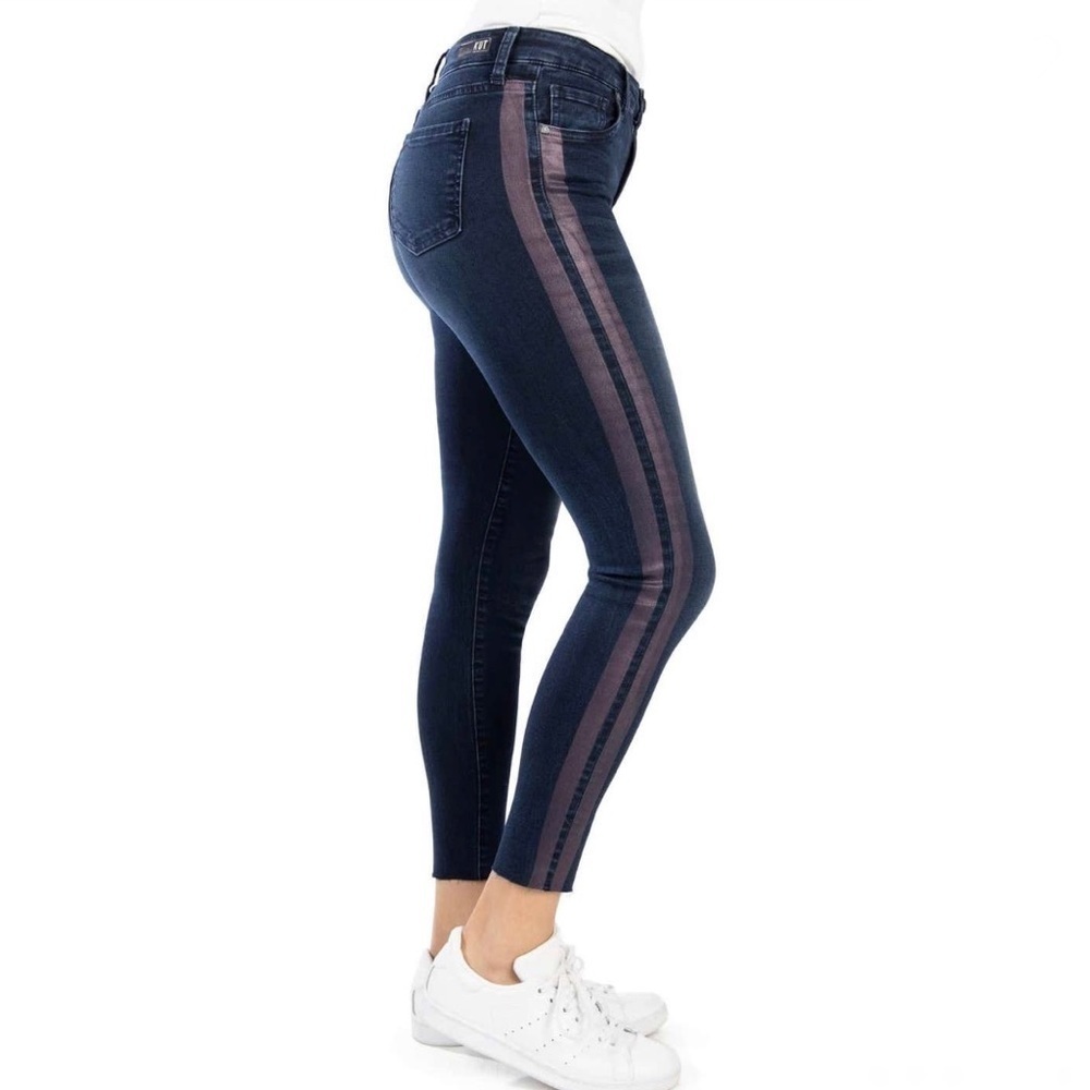 KUT FROM THE KLOTH CIGARETTE STRIPED SKINNY JEANS - Picture 8 of 15